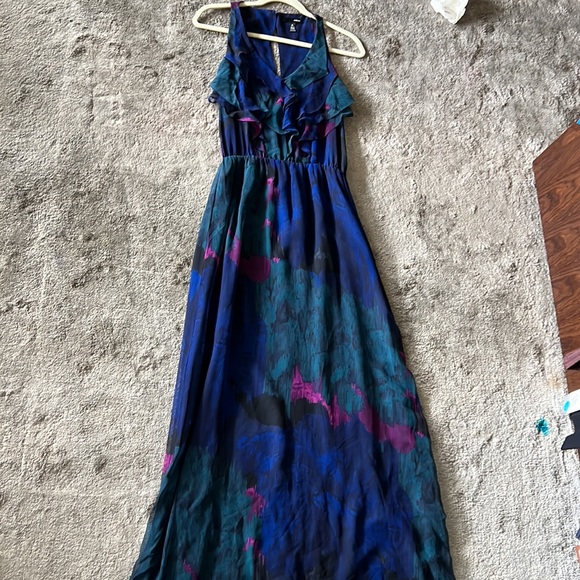 Aqua Beach Wear Silk Maxi Dress